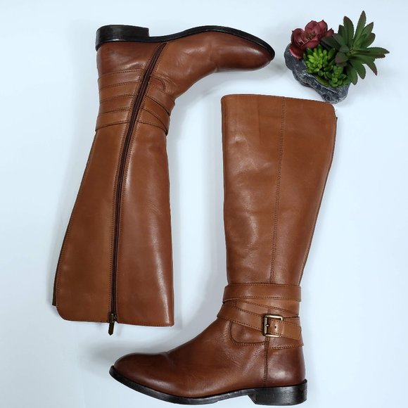 Sam Edelman Shoes - SAM EDELMAN Full Zip Leather Riding Boots :1501